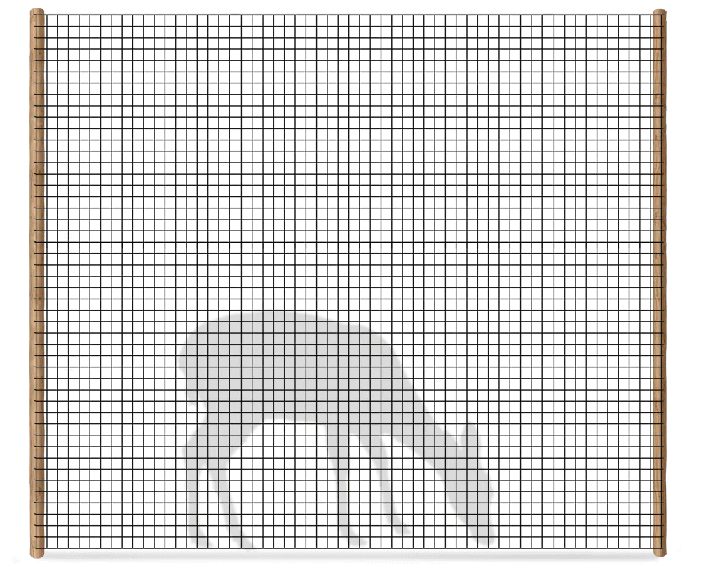 8 foot deer fence in the area.