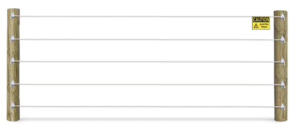 Electric cattle fence in the area.