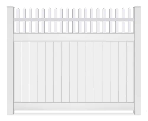 Vinyl Spindle Open Top fence contractor