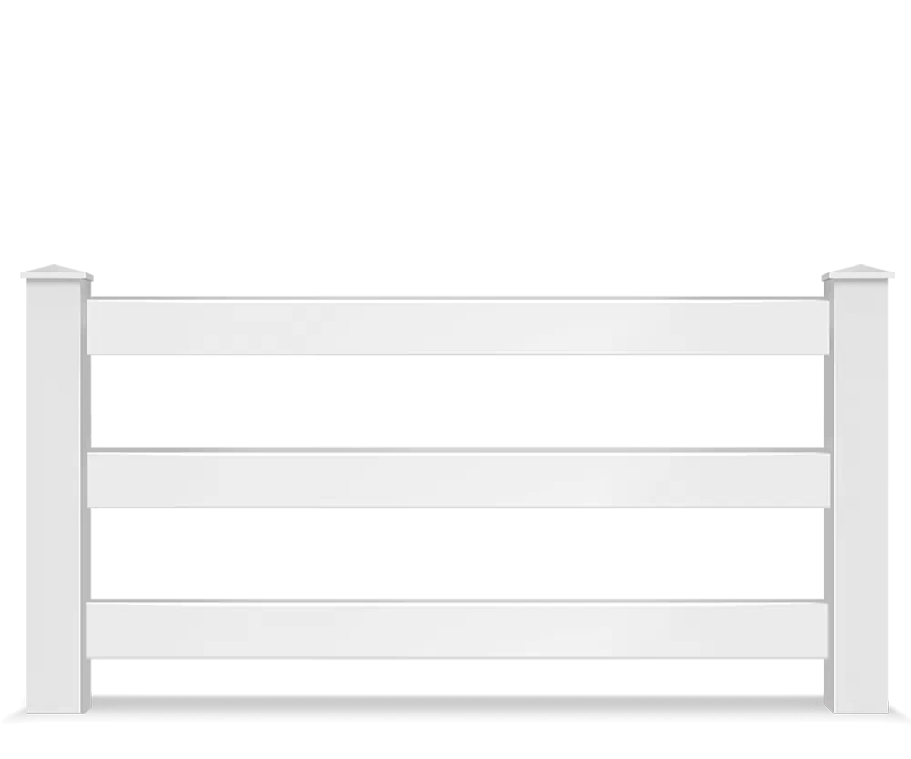 Vinyl split rail farm fence contractor